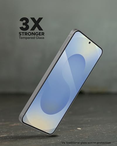 Image of ZAGG Glass+ Samsung Galaxy S25 / S24 Screen Protector - Extreme Impact & Shatter Protection, Scratch-Resistant, Smudge-Resistant, Fingerprint Scanner Compatible, InvisibleShield, Easy Installation