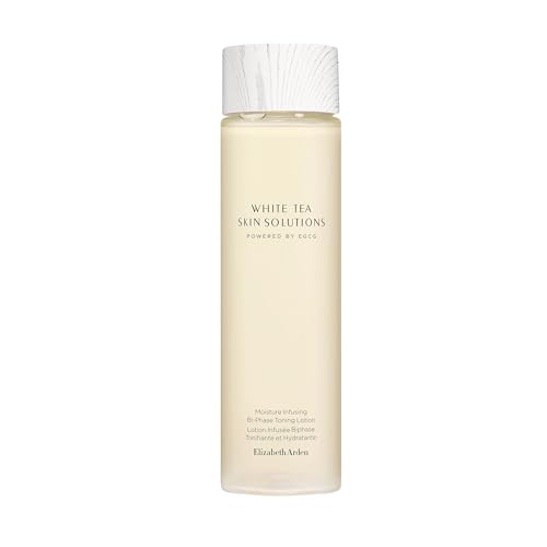 Elizabeth Arden - White Tea Skin Solutions Moisture Infusing Bi-Phase Toning Lotion, Tónico Hidratante Bifásico sin Alcohol, Equilibra y Acondiciona la Piel, Protección Antioxidante - 200ml
