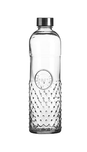 WESTCRAFT Bouteille d'eau élégante - Bouteille d'eau orientale en verre de 1 l avec bouchon à...