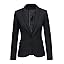 Black W Striped Lining