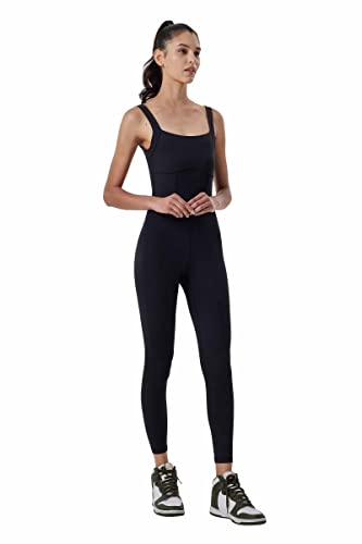 Image of LOVESOFT Workout Jumpsuits for Women Sleevesless Bodycon Backless Unitard