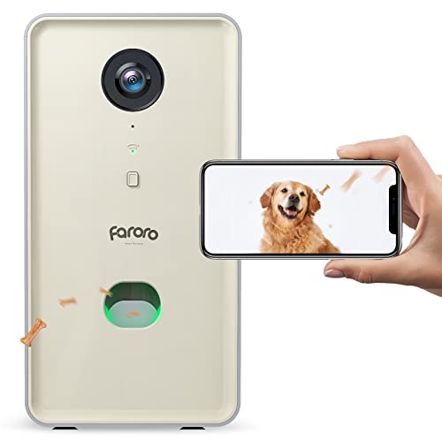 faroro Dog Camera with Treat Dispenser and Speaker 2.4G WiFi Pet Camera