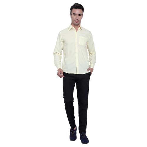 Image of Tee Projekt Premium Plain Cotton Shirt for Men | Cotton Shirt | Casual Shirt | Solid Shirt | Full Sleeves | Formal Shirt