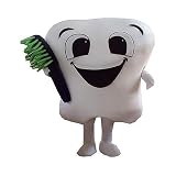 Gonglian Global Tooth Costume Dental Health Public Welfare Activity Halloween Party Mascot Adult Costume with Toothbrush