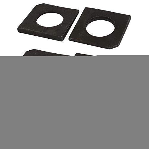 Aexit M30 Industrial quality Parts Carbon Steel Square Locking Washer Gasket Black 5pcs Model:60as306qo374