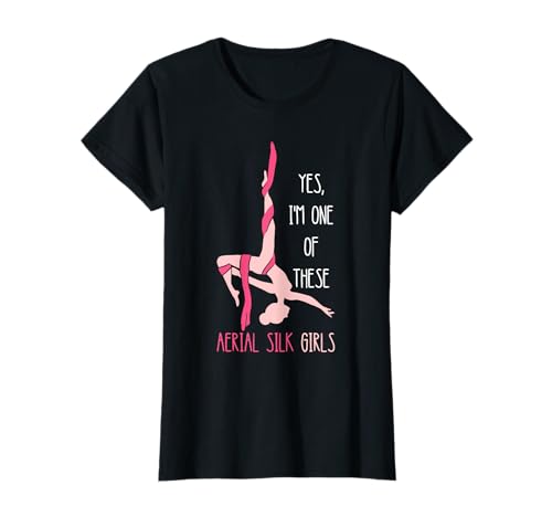 Aerial Silk Girl Hanging Aerialist Air Acrobatic Aerial T-Shirt