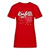Women's T-Shirt with Confetti in the Heart Carnival, red, S #2