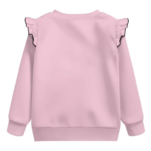 Girls Pullover Sweatshirt for Casual Everyday Sports Joints Shooting Runway Wear Round Neck Long Sleeve Top2