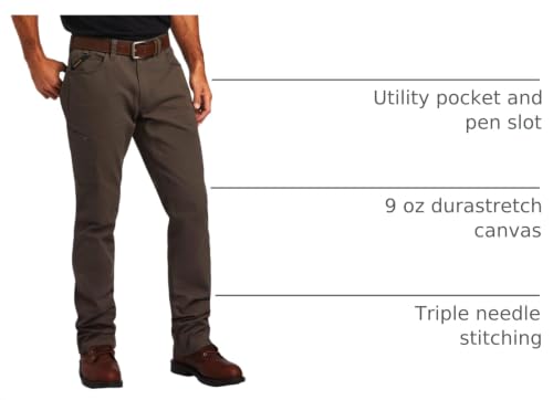 Image of ARIAT Work Rebar M4 Low Rise DuraStretch Made Tough Stackable Straight Leg Pants