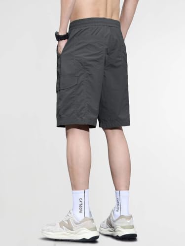 Image of TAGDO Men's Cotton Cargo Shorts with Multi Pockets | Lightweight Casual Outdoor Shorts Pant for Men | Elastic Waist Drawstring Utility Shorts for Hiking, Camping and Daily Wear (2048)