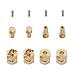 RUIZHI 4 Piezas de Latón 7 mm de Eje de Rueda Hexagonal Adaptador de Extensión de 8 mm de Espesor para AXIAL SCX24 1/24 RC Crawler Car