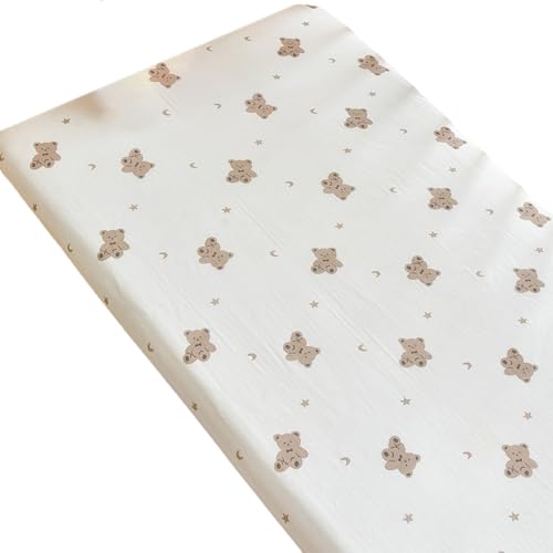 Tmboryuu Baby Bassinet Fitted Sheet Soft & Comfortable Protective Sleeve Case for Boys Girls Fit Multi Shape Mattresses