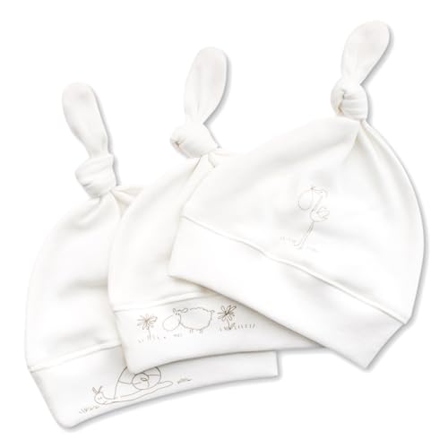 For Babies - Erstlingsmütze Baby Neugeborene Mütze mit Knoten...
