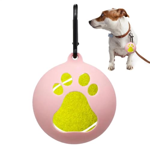 犬用おもちゃボールホルダー, シリコン犬の訓練器具, ハンズフリー犬用リードアタッチメント、 犬、子犬、屋外用のポータブルペットおもちゃ