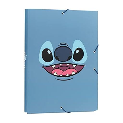 Grupo Erik Carpeta Escolar A4 Stitch - Carpeta Solapas de Tapa Dura con Gomas | Stitch Regalos, Carpetas Archivadoras para Niños y Niñas | Ya disponible en tu tienda friki favorita! En mundofriki.es!