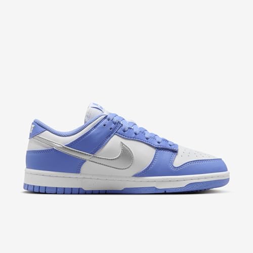 Nike Dunk Low Next Nature Women's Shoes (DD1873-402, Royal Pulse/White/Metallic Silver) Size 5.53