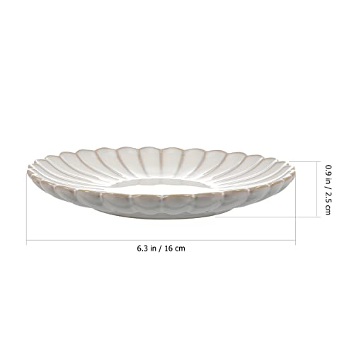 DOITOOL Tazas de porcelana para capuchino con platillos de cerámica, tazas de café de porcelana europea, juego de… - Imagen 5