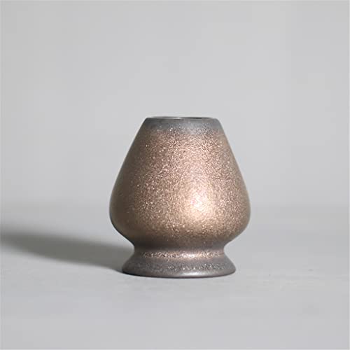抹茶茶筅立て セラミック製 茶筅スタンド 日本伝統的な抹茶セット用アクセサリー (?金)