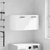 Armario de pared blanco de 60 x 36, elegante para colgar en el hogar y la oficina