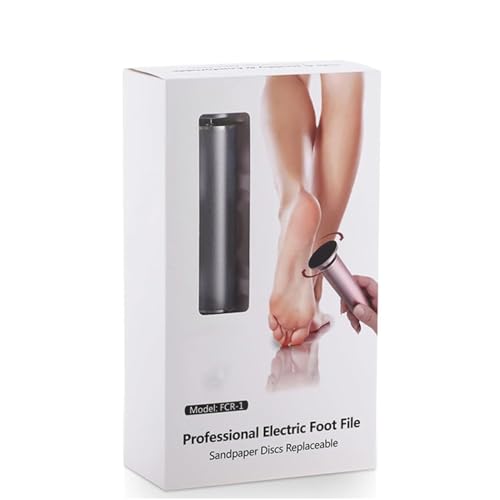 Electric Foot File Hard Skin Remover, Powerful Electric Callus Remover Foot Sander Pedicure Tools Dead Skin Remover, Speed Adjustable, with 60pcs Replacement Sandpaper (Gray) - 9
