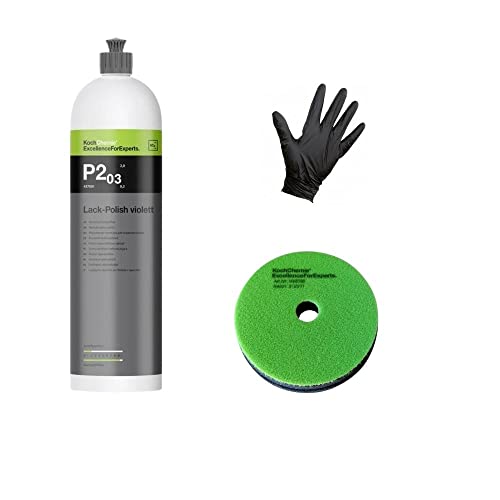 Veteranicar Koch Chemie P2.03 - Juego de abrillantador (3 piezas), color violeta Cover