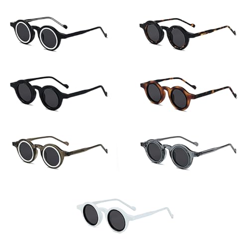 Tr90 Small Round Sunglasses Retro Acetate Temple Unisex Polarized Sun Glasses Uv400 Outdoor Eyewear3