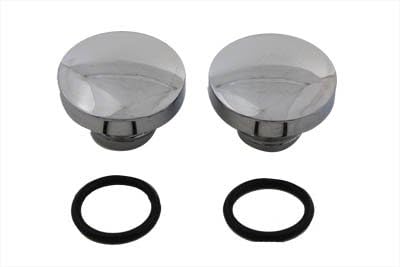 V-Twin 38-0360 Tall Style Billet Vented And Non-Vented Gas Cap Set