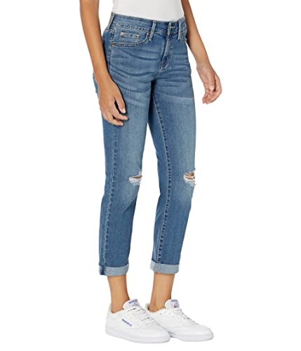 Signature by Levi Strauss & Co. Gold Label Women's Plus Mid Rise Slim Boyfriend Jeans, One and Only, 16