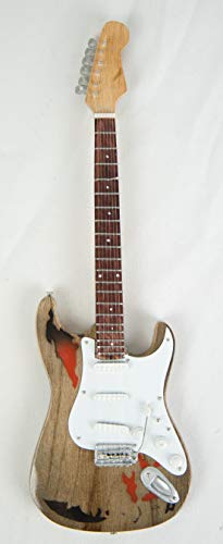Guitare miniature Guitar Fender »stratocaster » 24 cm Sunburst #213 - Les Beatles, Paul McCartney, John Lennon, RIngo Starr, George Harrison Guitare miniature Guitar Fender"stratocaster" 24 cm Sunburst #213 – Image 3