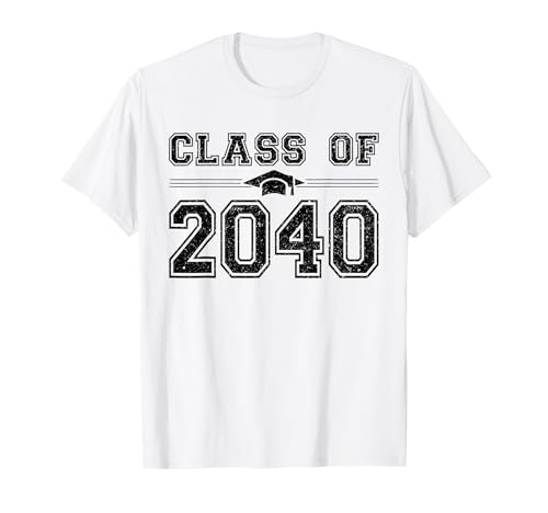 Class of 2040 Grow With Me First Day of School Graduation T-Shirt