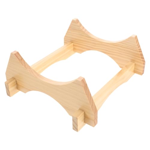 JEWEDECO Soporte para Barril de Madera Natural de Roble 5 litros, Base Estable para Dispensador de Bebidas, Estante para Jarras de Vino y Cerveza Adecuado para Uso Doméstico y Decoración