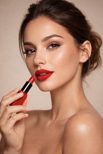 Image of Grace Heaven Matte Lipstick, Long Lasting, Smudge-Proof, Lightweight Formula, Bullet Lipstick (cherry)