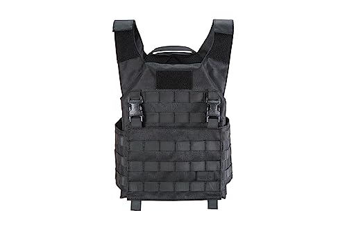 Lancer Tactical Colete tático leve adaptável Recon Airsoft com fivela de desprendimento rápido - ajuste personalizável ajustável de tamanho único, Preto, One Size