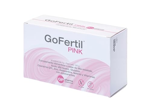 GoFertil® Pink Myo Inositol + Ácido Fólico | Fertilidad Femenina y SOP | Inositol para Buscar Embarazo y Ovulación | Complemento Alimenticio para Mujer | 30 Sobres