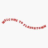 Welcome to Flavortown Guy Fieri Sticker Vinyl Bumper Sticker Decal Waterproof 5'