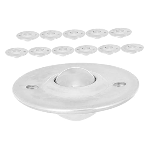 SOLUSTRE 12pcs Universal Wheel Ball Bearing Ball Transfer Bearings Rolling Bearings Bearing Rollers Ball Casters Appliance Wheels for Kitchen Appliances Appliance Rollers Silver Steel