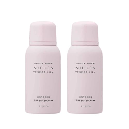 ナプラ ミーファ フレグランスUVスプレー 80g SPF50+ PA++++ 髪・肌用 日焼け止め UVケア フレグランス (テンダーリリィ)の商品画像（Amazon）