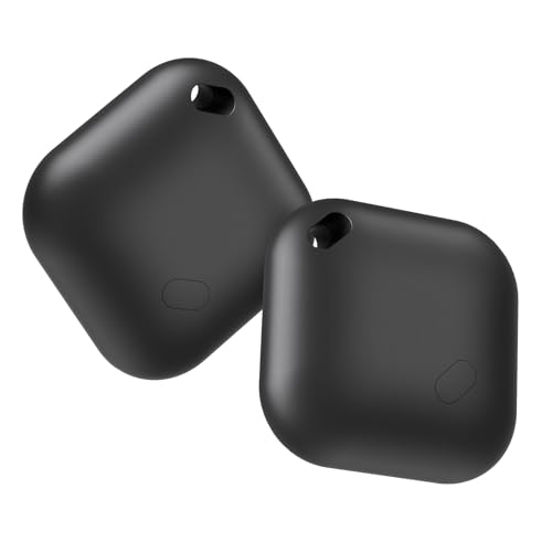 Key Finder 2 Black | Apple Find My (iOS Only) | 90dB Beeping | IP67 Waterproof | Replaceable Battery | Wallet, Pets, Bag, Backpack, Suitcase | Worldwide Tracking