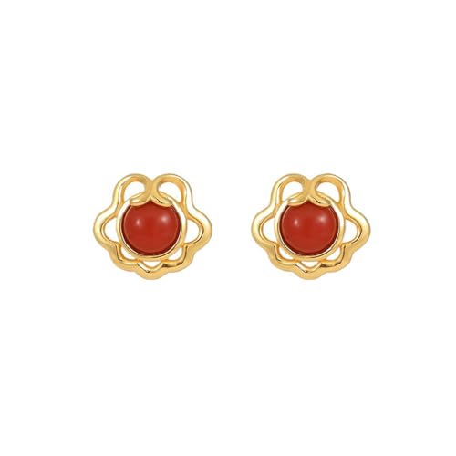 Agate rouge du Sud boucles d'oreille nuage pour sublimer vos tenues de bureau