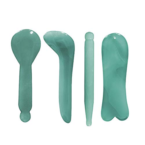 7pack Jade Health Care Massage Tools Medical Tool Body Scraping Tools Set Gua Sha Tool Kits