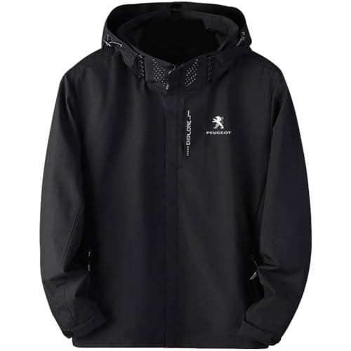 HYFZXWX Pärchen Softshell jacke P-eugeot Herren Kapuzenjacke wasserdichte...