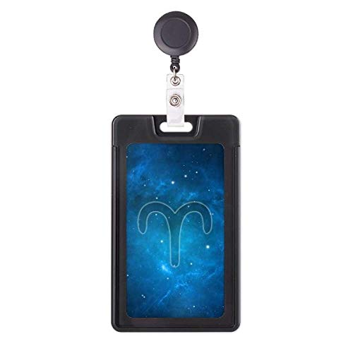 Funda retráctil de Aries con diseño de noche estrellada ideal para la oficina o universidad