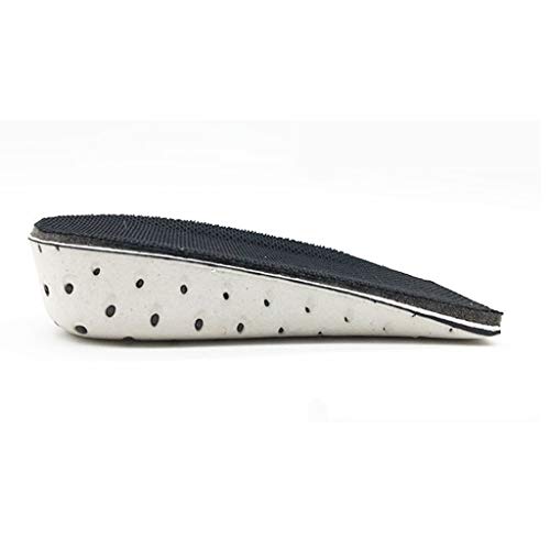 Semelle intérieure augmentée unisexe : mousse à mémoire de forme et talonnette 3.5cm - 2