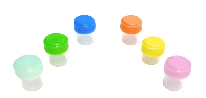 Homeo Quarter Dram Plastic Vials - Pack of 288 Clear Transparent Bottles for Homeopathy Medicine (1 ml)
