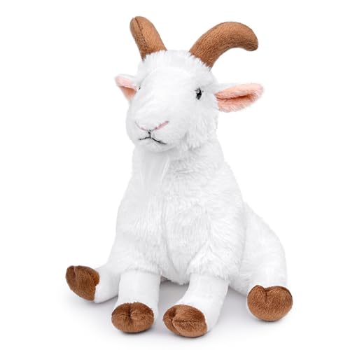 Peluche de cabra blanca tierno regalo para niños y amantes de los animales