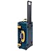 Pelican Air 1535 Carry-on Case by ColorCase - Deep Pacific Blue - Medium Size Waterproof Case (Case Only) - Yellow Handles & Latches