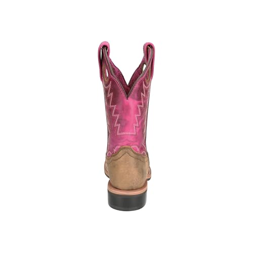 Image of Smoky Mountain Boots Girls' Tracie Square Toe Leather Western Cowgirl Boots