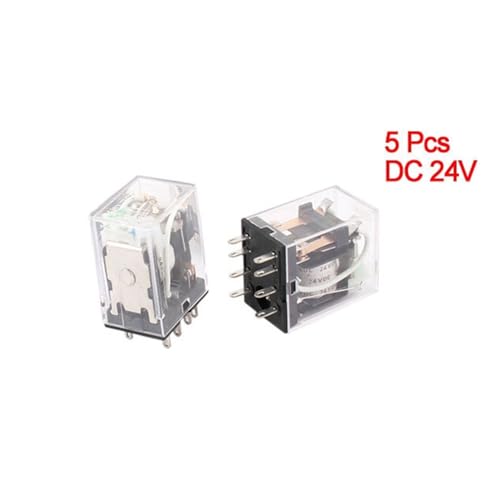 Relais DPDT 24V DC 8 broches pour automatisme industriel et commutation de tableau électrique