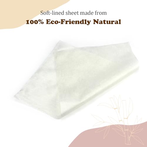 Image of Mama Koala Disposable Natural Bboo Diaper Liners for Cloth Diapers, 400 Sheets (4 Pack)