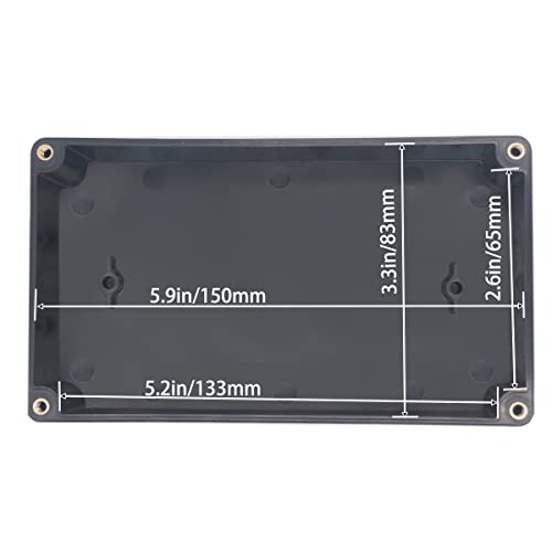 Image of Watertight Junction Box, IP67 Waterproof Project Box Durable ABS Plastic Electronic Enclosure Case for DIY Electrical Project Black 6.22 inch x 3.54 inch x 2.36 inch(158 x 90 x 60 mm)